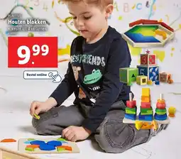 Lidl Playtive Houten blokken aanbieding