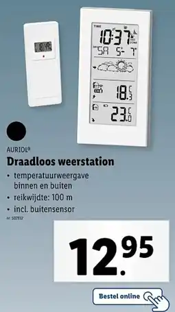 Lidl Auriol Draadloos weerstation aanbieding