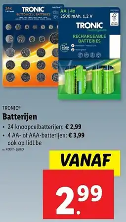 Lidl Tronic Batterijen aanbieding