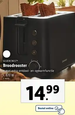 Lidl Silvercrest Broodrooster aanbieding