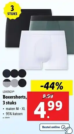 Lidl Livergy Boxershorts aanbieding