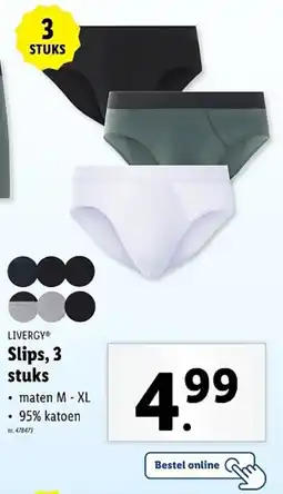 Lidl Livergy Slips aanbieding