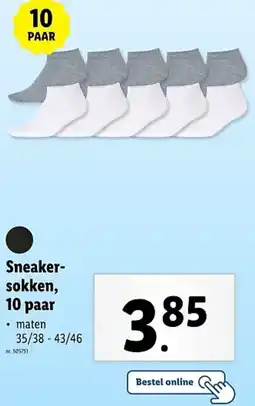 Lidl Sneakersokken aanbieding