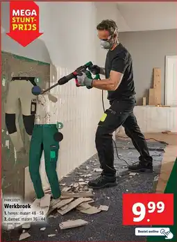Lidl Parkside Werkbroek aanbieding