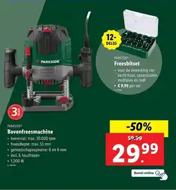 Lidl Parkside Bovenfreesmachine aanbieding