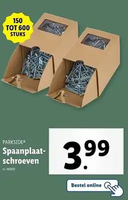 Lidl Parkside Spaanplaatschroeven aanbieding