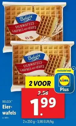 Lidl Belgix Eierwafels aanbieding