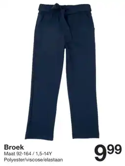Zeeman Broek aanbieding