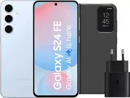 Coolblue Samsung Galaxy S24 FE 128GB Blauw 5G + Accessoirepakket aanbieding