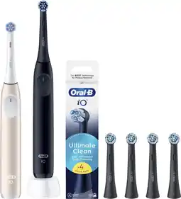 Coolblue Oral-B iO 2 Lot de 2 Noir et Rose Value Pack aanbieding