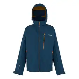 Decathlon Heren Hewitts X Colour Block Soft Shell Jas (Maanlicht Denim/Fox) aanbieding