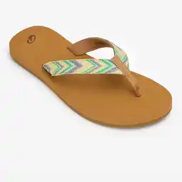 Decathlon Dames teenslippers 550 Raffi bruin camel aanbieding