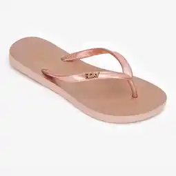 Decathlon Meisjes teenslippers Viva roze goud aanbieding