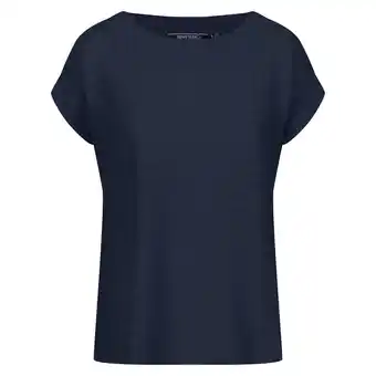 Decathlon Dames Adine Gestreept Tshirt (Marine) aanbieding