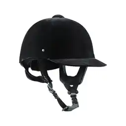 Decathlon Fluwelen paardrijhelm met roeiriem aanbieding