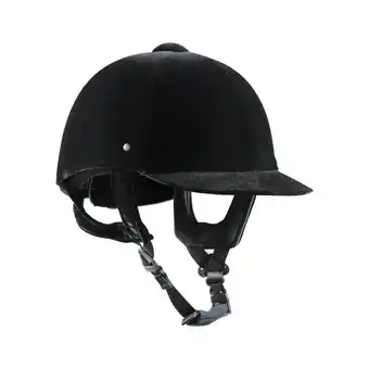 Decathlon Fluwelen paardrijhelm met roeiriem aanbieding