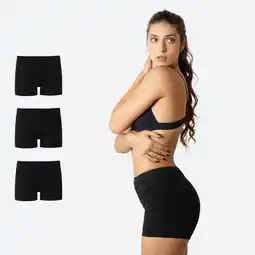 Decathlon Set van 3 Menstruatie ondergoed boxershort Heavy Flow Ecowoman aanbieding