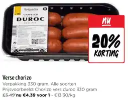 Jumbo Verse chorizo aanbieding