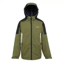 Decathlon Hurdle V Waterdichte Jas voor kinderen (Nefriet groen/zwart) aanbieding