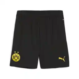 Decathlon Borussia Dortmund 24/25 short voor heren PUMA Black Faster Yellow aanbieding