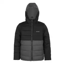 Decathlon Lofthouse VIII geïsoleerde jas voor kinderen/Kinderen (Zwart/Seal Grey) aanbieding
