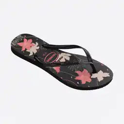 Decathlon Teenslippers voor dames Slim organic zwart/roze aanbieding