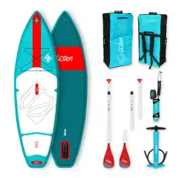 Decathlon Pakket Opblaasbare Paddle voor Kinderen Lozen 7'5x26x4 BlueLine aanbieding