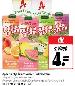 Jumbo Appelsientje Fruitdrank en Dubbeldrank aanbieding