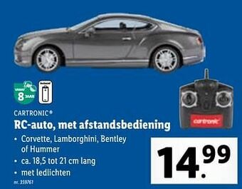 Rc-auto, met afstandsbediening