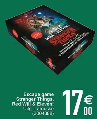 Cora Escape game stranger things red will + eleven! aanbieding
