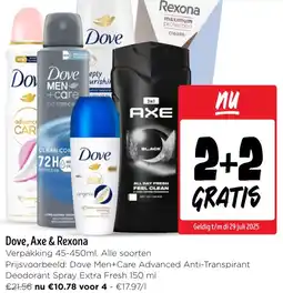 Jumbo Dove, Axe & Rexona aanbieding