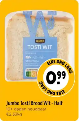 Jumbo Jumbo Tosti Brood Wit Half aanbieding