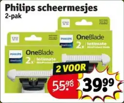 Kruidvat Philips scheermesjes aanbieding