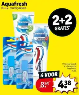 Kruidvat Aquafresh aanbieding