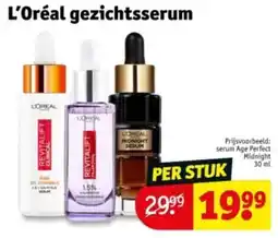 Kruidvat L'Oréal gezichtsserum aanbieding