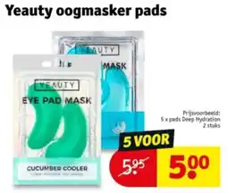 Kruidvat Yeauty oogmasker pads aanbieding