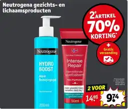 Kruidvat Neutrogena gezichts en lichaamsproducten aanbieding