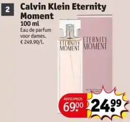 Kruidvat Calvin Klein Eternity Moment aanbieding