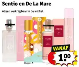 Kruidvat Sentio en De La Mare aanbieding