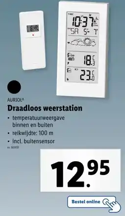Lidl Draadloos weerstation aanbieding