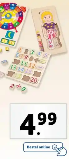 Lidl Houten puzzel aanbieding