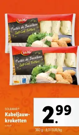 Lidl Kabeljauw- kroketten aanbieding
