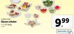 Lidl Glazen schalen aanbieding