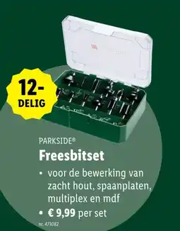 Lidl PARKSIDE Freesbitset aanbieding