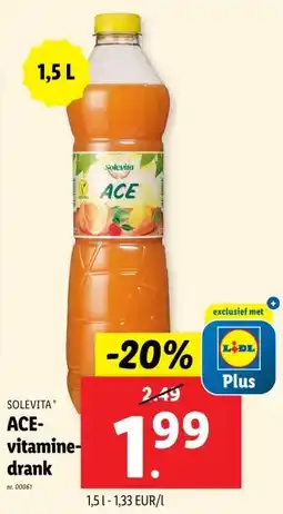 Lidl ACE vitamine- drank aanbieding