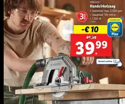 Lidl Handcirkelzaag aanbieding
