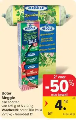 Carrefour Market Meggle boter aanbieding