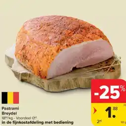 Carrefour Market Breydel pastrami aanbieding