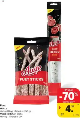 Carrefour Market Aoste fuet aanbieding