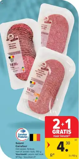 Carrefour Market Salami Carrefour aanbieding